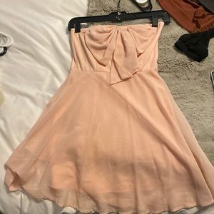 Light pink bow dress